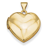 14k Plain Heart Locket XL72 - shirin-diamonds