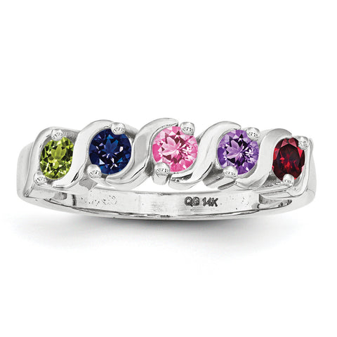 Sterling Silver Family Jewelry Mounting XMR11/5SSM (Stones not included) - shirin-diamonds