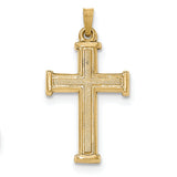 14k Brushed and Polished Latin Cross Pendant XR1425 - shirin-diamonds