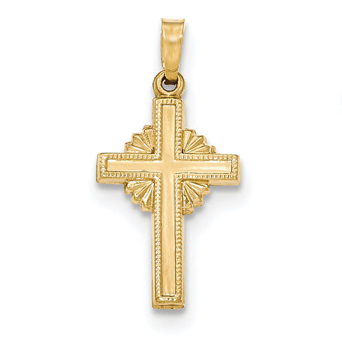 14k Polished Celtic Cross Pendant XR1469 - shirin-diamonds