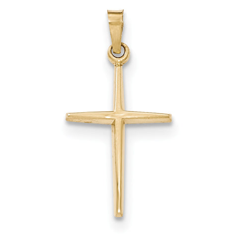 14k Polished Latin Cross Pendant XR1484 - shirin-diamonds