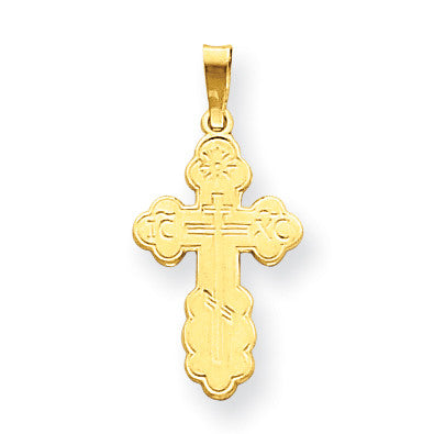 14k Eastern Orthodox Cross Charm XR567 - shirin-diamonds