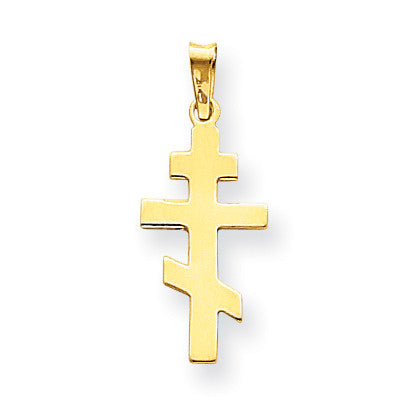 14k Eastern Orthodox Cross Charm XR575 - shirin-diamonds