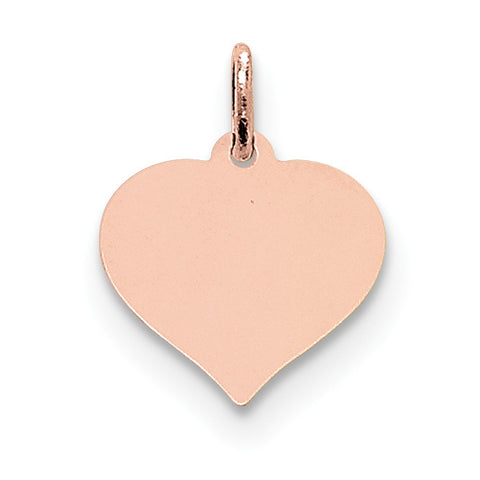 14k Rose Gold Heart Disc Charm XRM527/11 - shirin-diamonds