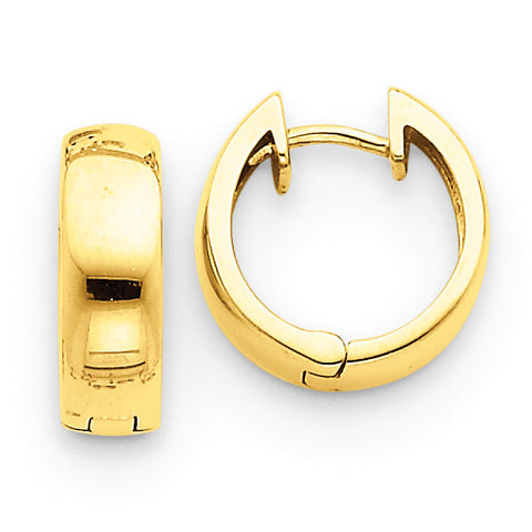 14k Hinged Hoop Earrings XY1127 - shirin-diamonds
