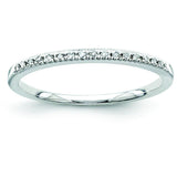 14k White Gold Diamond Wedding Band Y9211AA - shirin-diamonds