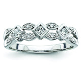 14k White Gold Diamond Ring Y9227AA - shirin-diamonds