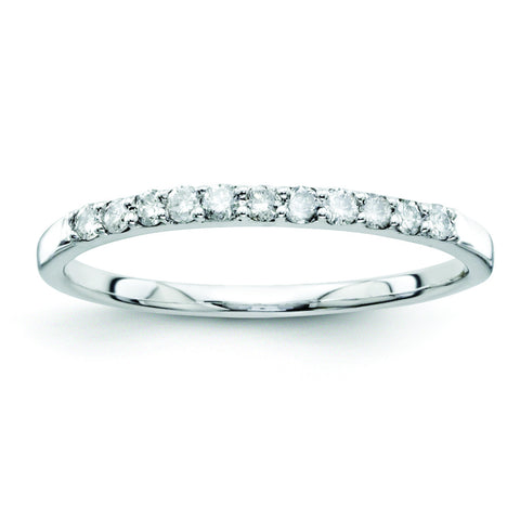 14k White Gold Diamond Wedding Band Y9947WAA - shirin-diamonds