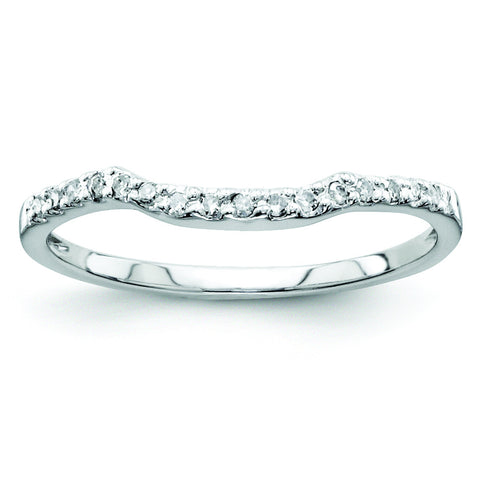 14k White Gold Diamond Wedding Band Y9971WAA - shirin-diamonds
