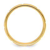 14k Yellow Gold Heavy Comfort Fit Fancy Band YB110H