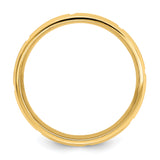 14k Yellow Gold Heavy Comfort Fit Fancy Band YB116H