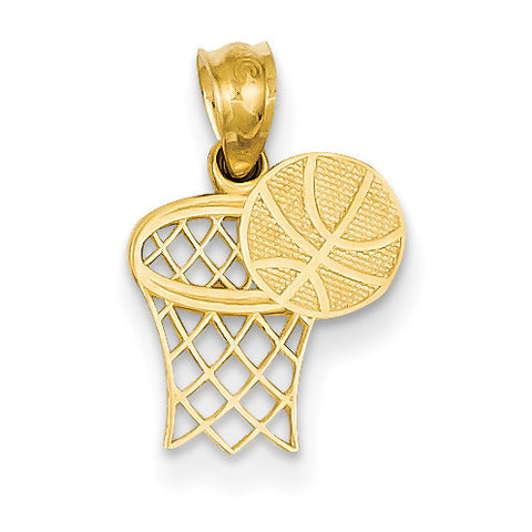 14k Basketball & Hoop Pendant YC1059 - shirin-diamonds