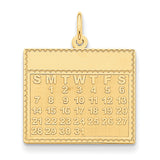 14k Monday the First Day Calendar Pendant YC462 - shirin-diamonds
