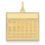 14k Thursday the First Day Calendar Pendant YC465 - shirin-diamonds