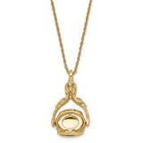 Gold-tone 3 Locket 30in Necklace BF1771