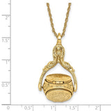 Gold-tone 3 Locket 30in Necklace BF1771