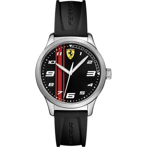 Ferrari Pitlane Mens Analog Watch Casual Black Band 0810015